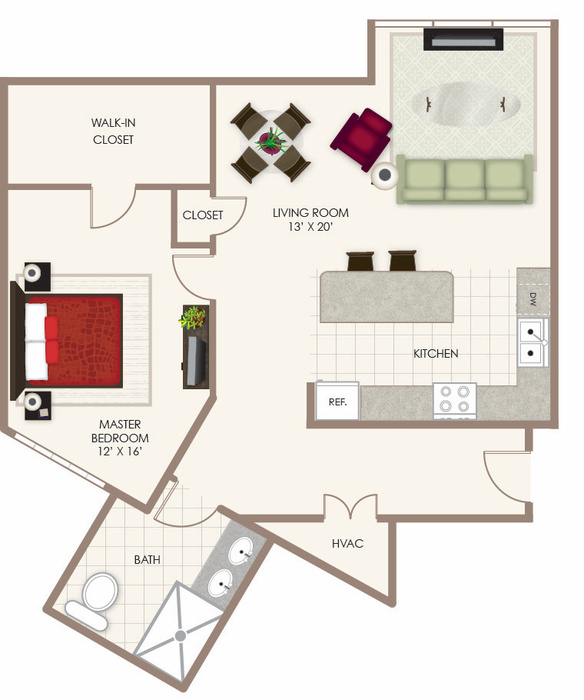 The Taylor 1D Floor Plan Image