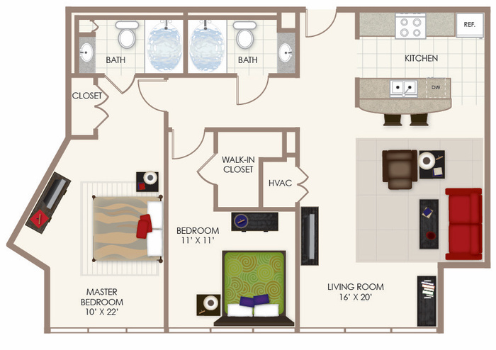 The General 2C Floor Plan Image